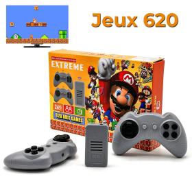 Console de jeu classique avec 2 manettes et 620 jeux intégré